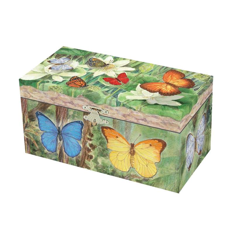 Jewellery Box (Music Box) blue butterfly