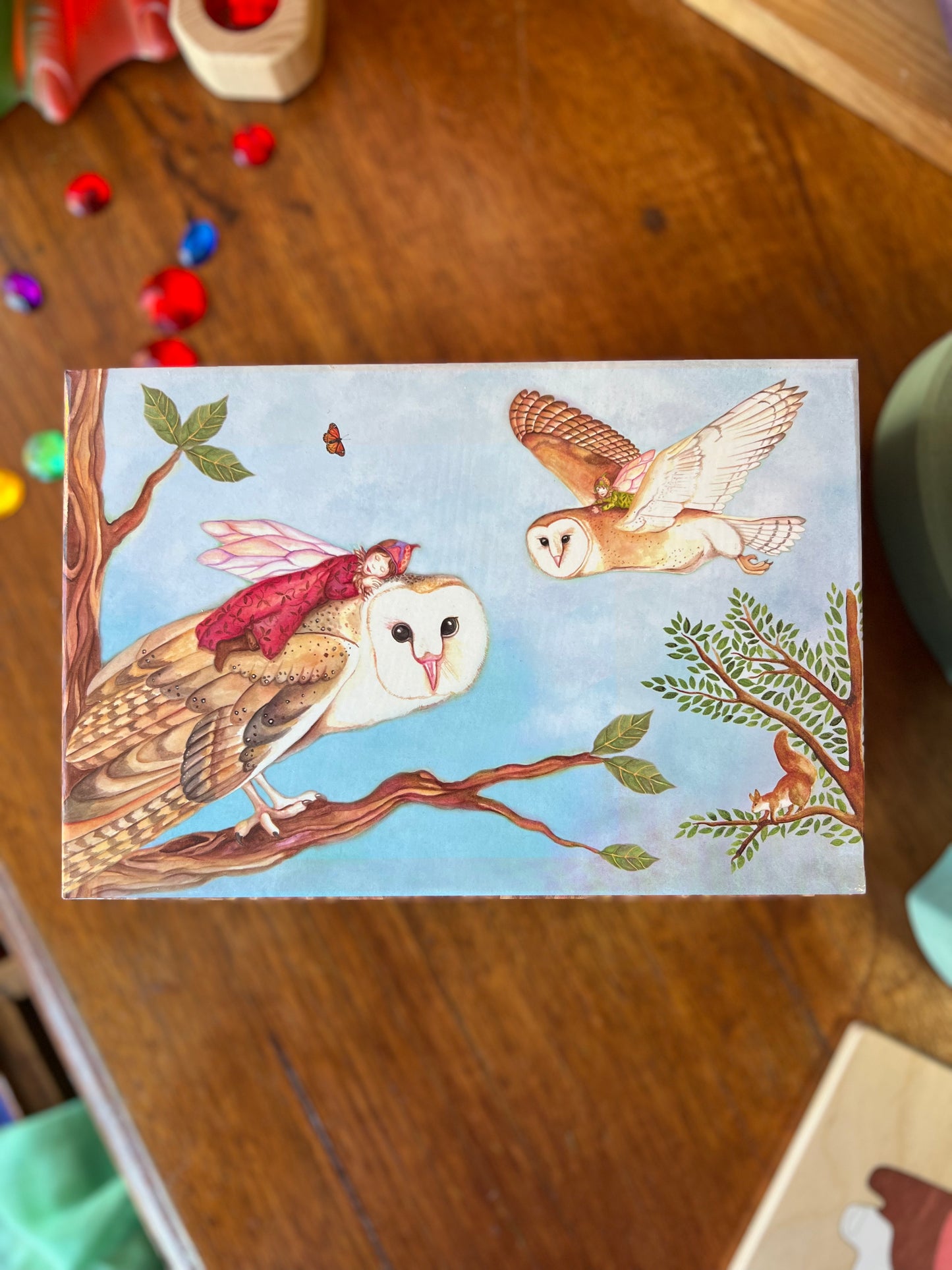 Jewellery Box (Music Box) Owl Travellers