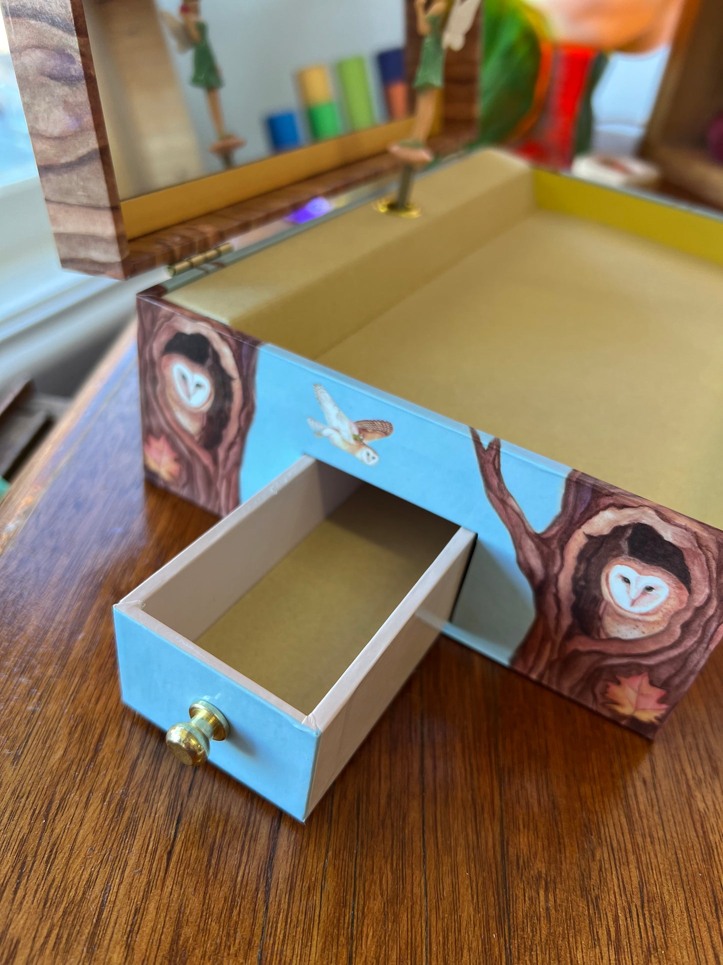 Jewellery Box (Music Box) Owl Travellers