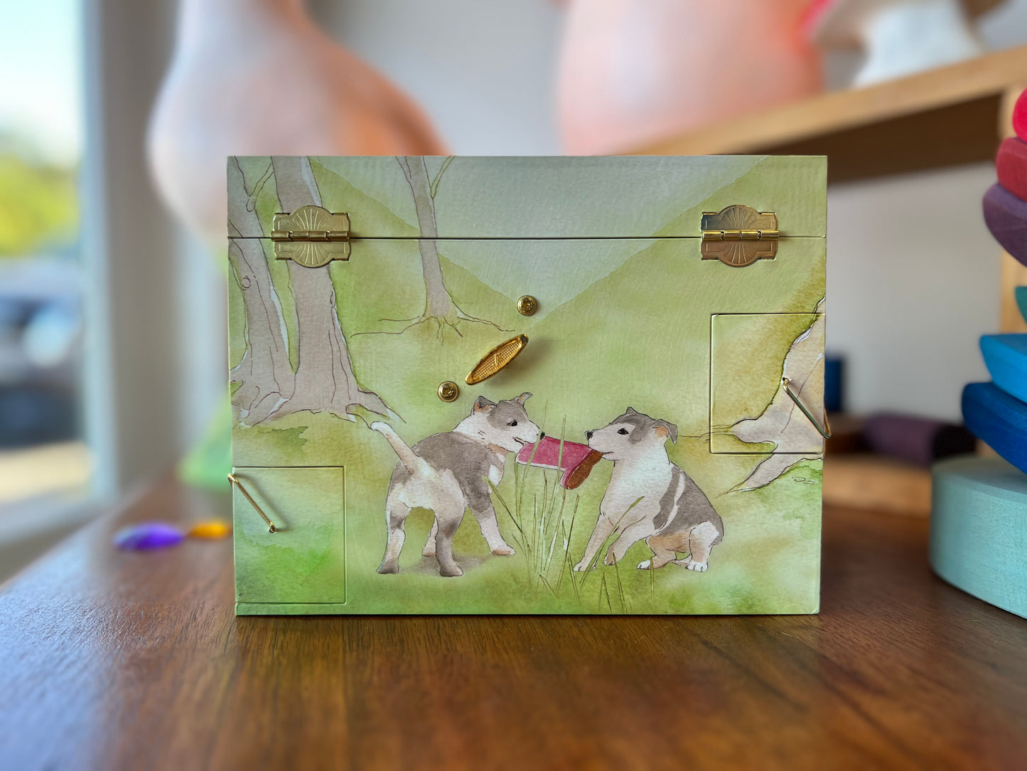 Jewellery Box (Music Box) Puppy Love